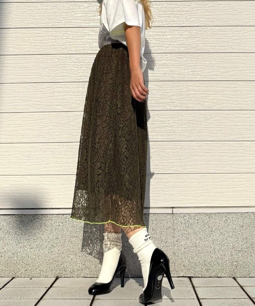 ラインゴム レーススカート