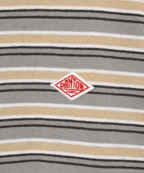 DANTON（ダントン）の「DANTON / KIDS' LONG SLEEVE SWEAT T-SHIRT STRIPE 2025SS（105～135cm）（Tシャツ/カットソー・キッズ・ベージュ/ネイビー・115/105/135/125）」の11枚目の写真