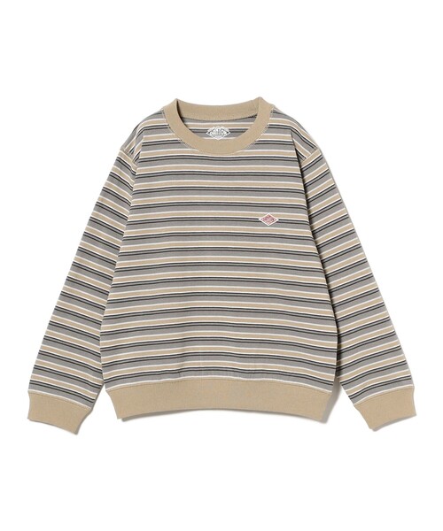 DANTON（ダントン）の「DANTON / KIDS' LONG SLEEVE SWEAT T-SHIRT STRIPE 2025SS（105～135cm）（Tシャツ/カットソー・キッズ・ベージュ/ネイビー・115/105/135/125）」の17枚目の写真