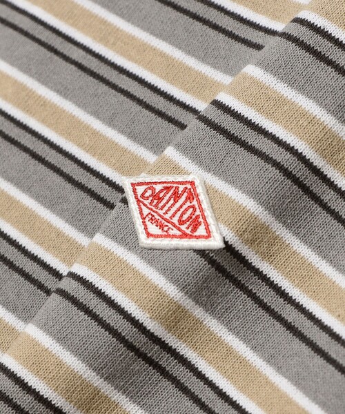 DANTON（ダントン）の「DANTON / KIDS' LONG SLEEVE SWEAT T-SHIRT STRIPE 2025SS（105～135cm）（Tシャツ/カットソー・キッズ・ベージュ/ネイビー・115/105/135/125）」の19枚目の写真