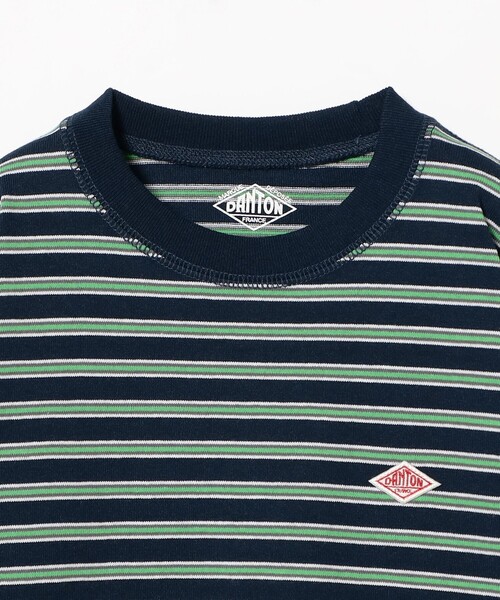 DANTON（ダントン）の「DANTON / KIDS' LONG SLEEVE SWEAT T-SHIRT STRIPE 2025SS（105～135cm）（Tシャツ/カットソー・キッズ・ベージュ/ネイビー・115/105/135/125）」の21枚目の写真