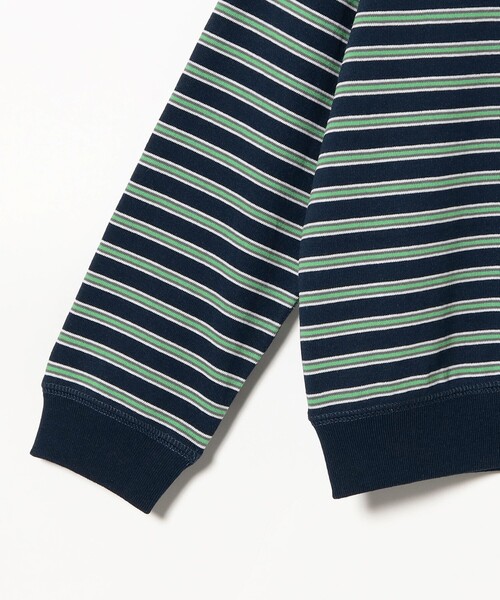 DANTON（ダントン）の「DANTON / KIDS' LONG SLEEVE SWEAT T-SHIRT STRIPE 2025SS（105～135cm）（Tシャツ/カットソー・キッズ・ベージュ/ネイビー・115/105/135/125）」の22枚目の写真