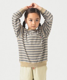 DANTON | DANTON / KIDS' LONG SLEEVE SWEAT T-SHIRT STRIPE 2025SS(105~135cm)(Tシャツ/カットソー)
