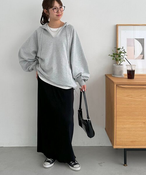 DISCOAT ワンポイント刺繍スウェットドロストフーディ ユニセックス】ワンポイント刺繍スウェットドロストフーディ（パーカー