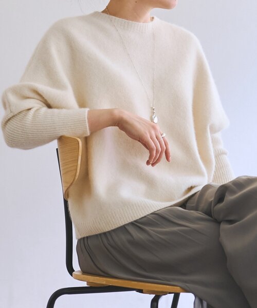 FOXウール後ろボタンニット（ニット/セーター）｜BEARDSLEY