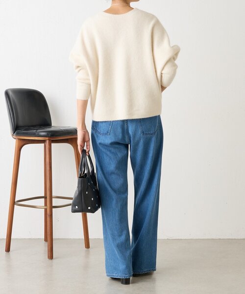 FOXウール後ろボタンニット（ニット/セーター）｜BEARDSLEY