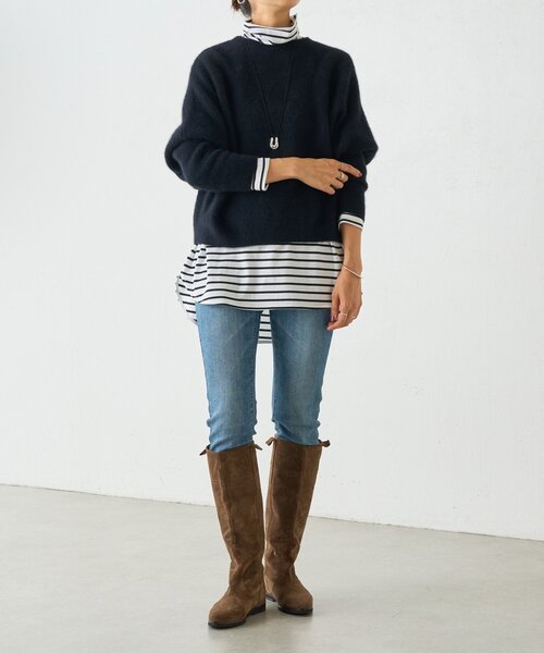 FOXウール後ろボタンニット（ニット/セーター）｜BEARDSLEY