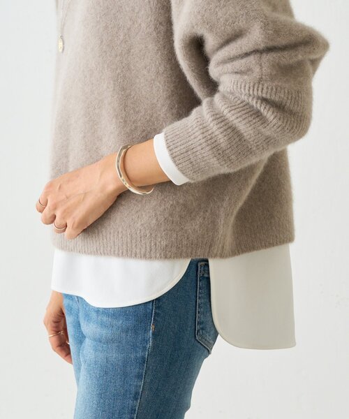 FOXウール後ろボタンニット（ニット/セーター）｜BEARDSLEY