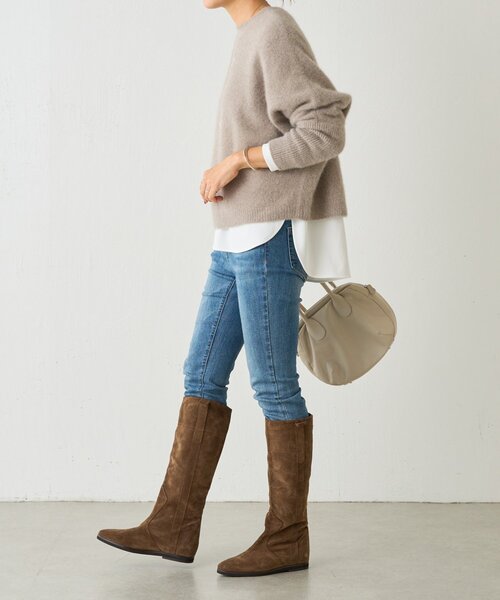 FOXウール後ろボタンニット（ニット/セーター）｜BEARDSLEY