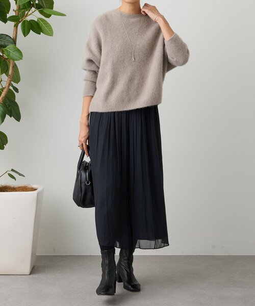 FOXウール後ろボタンニット（ニット/セーター）｜BEARDSLEY