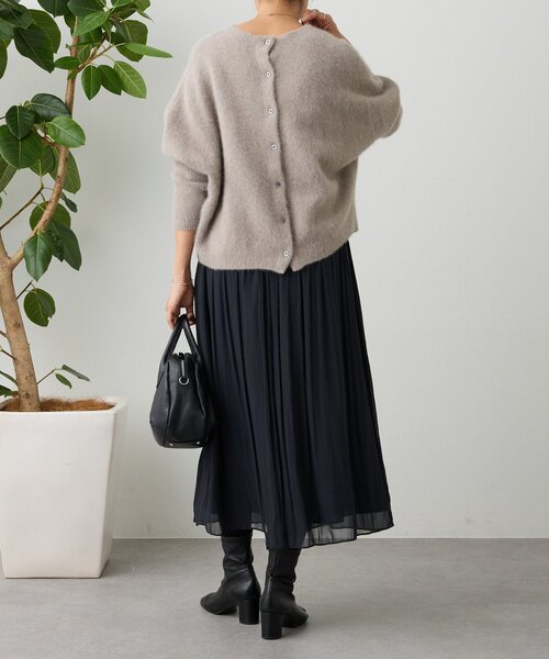 るん　ビアズリー FOXウール後ろボタンニット　値下げ BEARDSLEY（ビアズリー）の「FOXウール後ろボタンニット（カーディガン