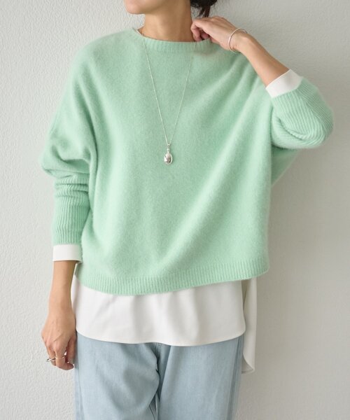 【新品同様】ビアズリー FOXウール後ろボタンニット ホワイト　確か22000円 FOXウール後ろボタンニット | BEARDSLEY(ビアズリー)レディース | PAL