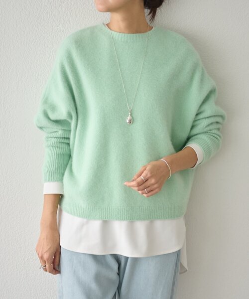 FOXウール後ろボタンニット（ニット/セーター）｜BEARDSLEY