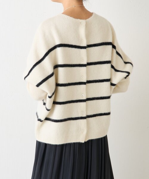 ビアズリー beardsley FOXウール後ろボタンニット　新品未使用タグ付き BEARDSLEY（ビアズリー） ニット セーター FOXウール後ろボタンニット