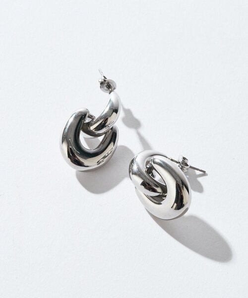 RIVE DROITE（リヴドロワ）の「【R.good(アールドットグッド)】コンビモチーフピアス（ピアス（両耳用）・レディース・シルバー/ゴールド・FREE）」の5枚目の写真