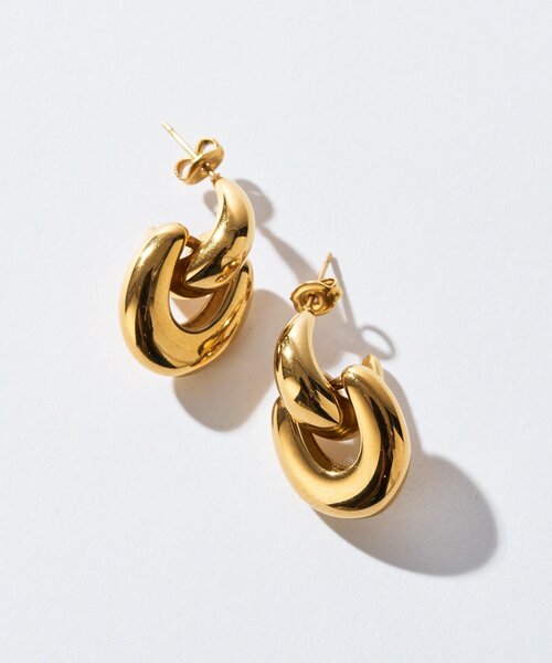 RIVE DROITE（リヴドロワ）の「【R.good(アールドットグッド)】コンビモチーフピアス（ピアス（両耳用）・レディース・シルバー/ゴールド・FREE）」の9枚目の写真