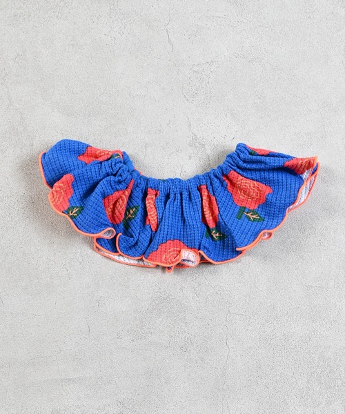 MARKEY'S(マーキーズ)の「ワッフルフリルスタイ(付け襟・キッズ・グレー系その他/ブラウン系その他/ブラック系その他/オフホワイト/杢グレー/イエロー/レッド系その他・FREE)」の7枚目の写真