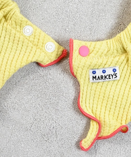 MARKEY'S(マーキーズ)の「ワッフルフリルスタイ(付け襟・キッズ・グレー系その他/ブラウン系その他/ブラック系その他/オフホワイト/杢グレー/イエロー/レッド系その他・FREE)」の13枚目の写真
