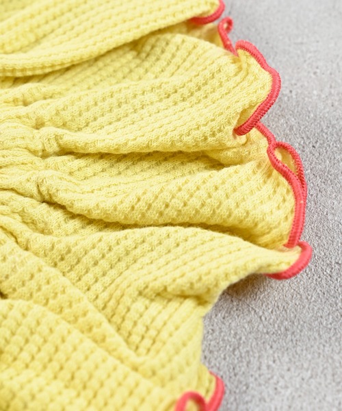 MARKEY'S(マーキーズ)の「ワッフルフリルスタイ(付け襟・キッズ・グレー系その他/ブラウン系その他/ブラック系その他/オフホワイト/杢グレー/イエロー/レッド系その他・FREE)」の14枚目の写真