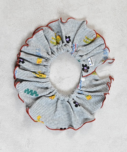 MARKEY'S(マーキーズ)の「ワッフルフリルスタイ(付け襟・キッズ・グレー系その他/ブラウン系その他/ブラック系その他/オフホワイト/杢グレー/イエロー/レッド系その他・FREE)」の18枚目の写真