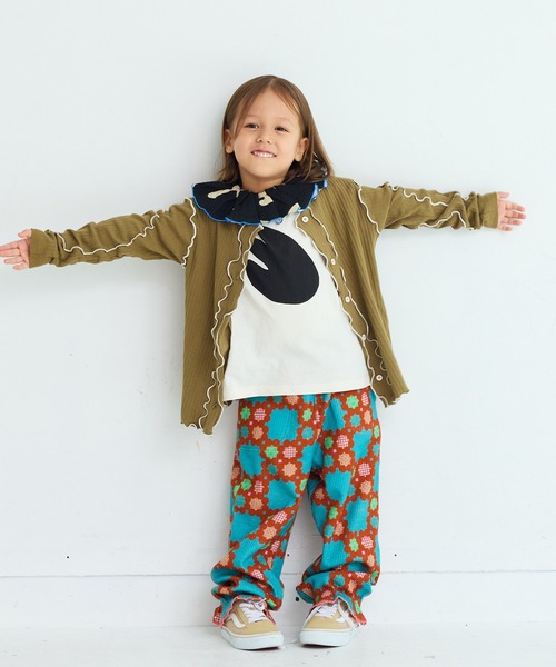 MARKEY'S(マーキーズ)の「ワッフルフリルスタイ(付け襟・キッズ・グレー系その他/ブラウン系その他/ブラック系その他/オフホワイト/杢グレー/イエロー/レッド系その他・FREE)」の21枚目の写真