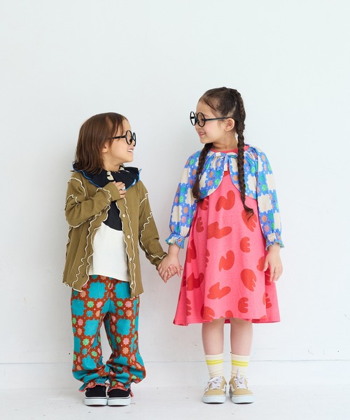 MARKEY'S(マーキーズ)の「ワッフルフリルスタイ(付け襟・キッズ・グレー系その他/ブラウン系その他/ブラック系その他/オフホワイト/杢グレー/イエロー/レッド系その他・FREE)」の10枚目の写真