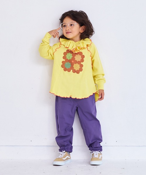 MARKEY'S(マーキーズ)の「ワッフルフリルスタイ(付け襟・キッズ・グレー系その他/ブラウン系その他/ブラック系その他/オフホワイト/杢グレー/イエロー/レッド系その他・FREE)」の17枚目の写真