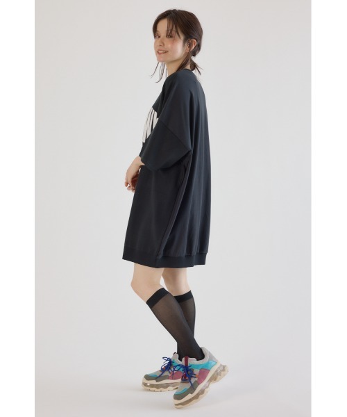 RODEO CROWNS WIDE BOWL(ロデオクラウンズワイドボウル)の「CURVE LOGOコンビニットワンピース(ワンピース・レディース・オレンジ/カーキ/アイボリー/ブラック・FREE)」の20枚目の写真