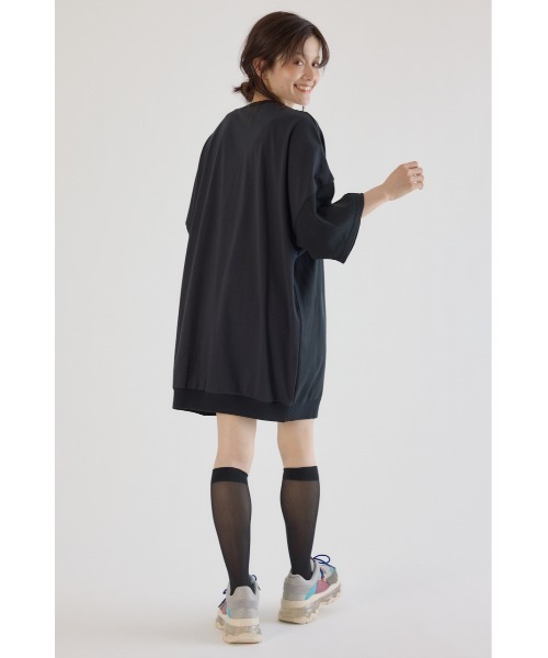 RODEO CROWNS WIDE BOWL(ロデオクラウンズワイドボウル)の「CURVE LOGOコンビニットワンピース(ワンピース・レディース・オレンジ/カーキ/アイボリー/ブラック・FREE)」の21枚目の写真