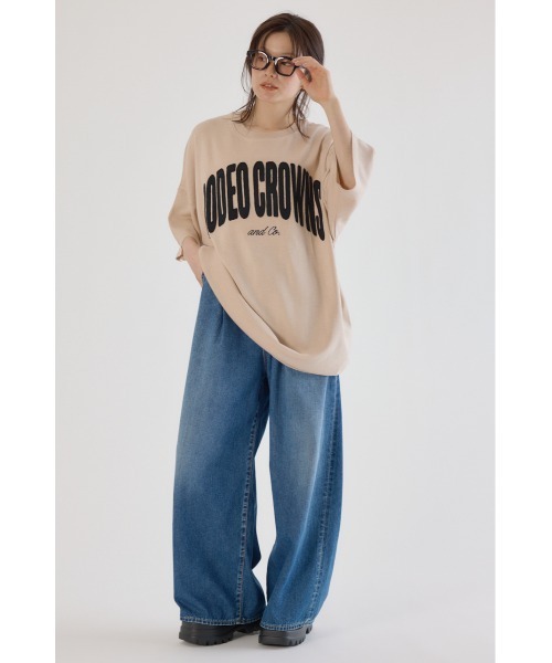 RODEO CROWNS WIDE BOWL(ロデオクラウンズワイドボウル)の「CURVE LOGOコンビニットワンピース(ワンピース・レディース・オレンジ/カーキ/アイボリー/ブラック・FREE)」の13枚目の写真