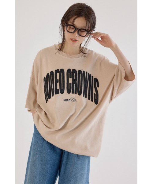 RODEO CROWNS WIDE BOWL(ロデオクラウンズワイドボウル)の「CURVE LOGOコンビニットワンピース(ワンピース・レディース・オレンジ/カーキ/アイボリー/ブラック・FREE)」の15枚目の写真
