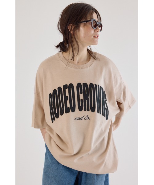 RODEO CROWNS WIDE BOWL(ロデオクラウンズワイドボウル)の「CURVE LOGOコンビニットワンピース(ワンピース・レディース・オレンジ/カーキ/アイボリー/ブラック・FREE)」の16枚目の写真
