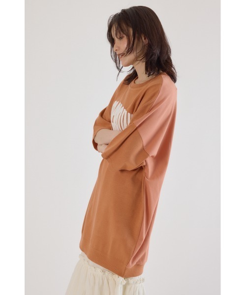 RODEO CROWNS WIDE BOWL(ロデオクラウンズワイドボウル)の「CURVE LOGOコンビニットワンピース(ワンピース・レディース・オレンジ/カーキ/アイボリー/ブラック・FREE)」の11枚目の写真