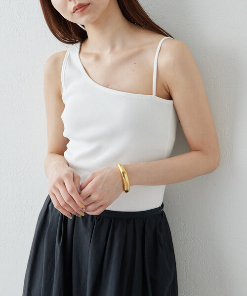 セール】【Drawing Numbers】パッド付きアシメタンクトップ（タンク