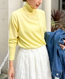 NOLLEY’S | 《手洗い可能》《アンサンブル対応》18G天竺ハイネックプルオーバーニット(ニット/セーター)