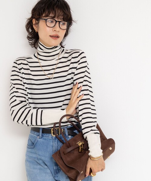 セール】《手洗い可能》《アンサンブル対応》18G天竺ハイネックプル