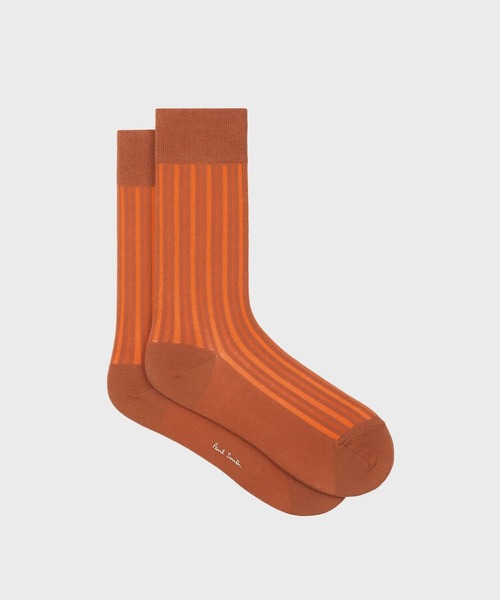 Paul Smith(ポールスミス)の「オルタネイトストライプ ソックス【250624 CS】(ソックス/靴下・メンズ・ダークオレンジ/ダークグリーン/ネイビー・25-27)」の3枚目の写真
