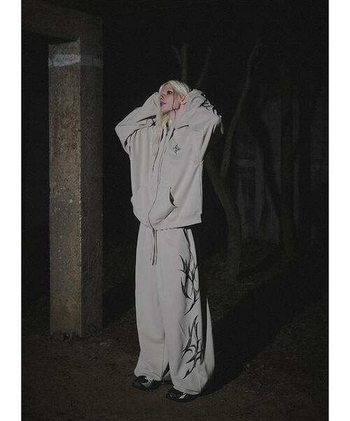 NOT4NERD/ノットフォーナード/Dagger Tribal Logo Sweat Pants