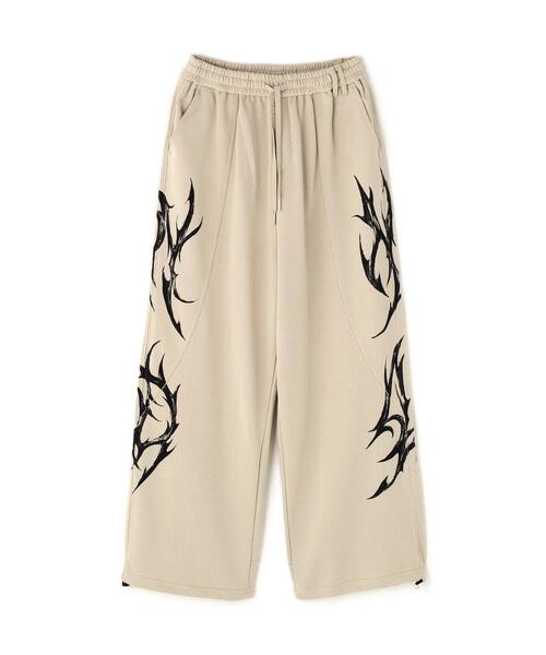 エルエイチピー（LHP）/NOT4NERD／ノットフォーナード／DAGGER TRIBAL LOGO SWEAT PANTS NOT4NERD/ノットフォーナード/Dagger Tribal Logo Incision Sweat