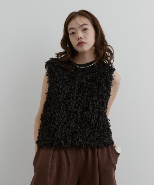 ルーズフィット2WAYファーベスト（ベスト）｜DFFUR.（ディフル