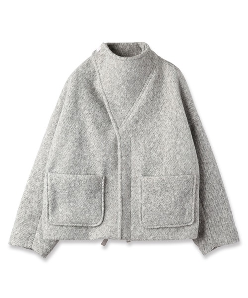 mintdesigns(ミントデザインズ)の「MARBLE WOOLY JACKET(ブルゾン・レディース・ブラック/グレー・ONESIZE)」の3枚目の写真