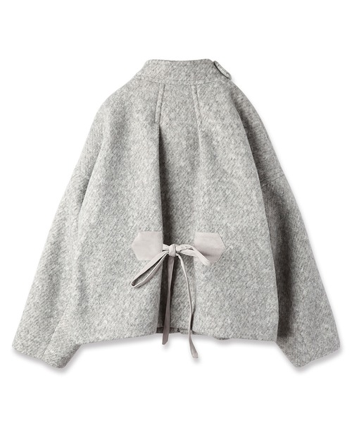 mintdesigns(ミントデザインズ)の「MARBLE WOOLY JACKET(ブルゾン・レディース・ブラック/グレー・ONESIZE)」の4枚目の写真