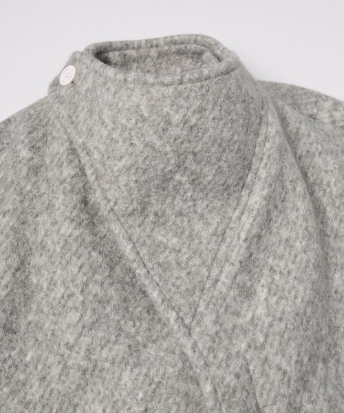 mintdesigns(ミントデザインズ)の「MARBLE WOOLY JACKET(ブルゾン・レディース・ブラック/グレー・ONESIZE)」の5枚目の写真