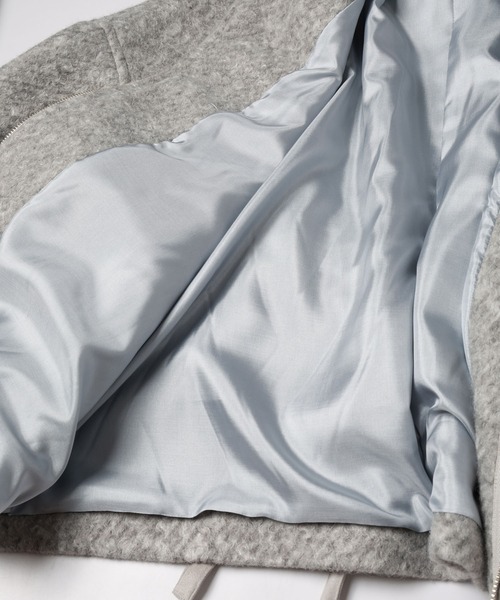 mintdesigns(ミントデザインズ)の「MARBLE WOOLY JACKET(ブルゾン・レディース・ブラック/グレー・ONESIZE)」の7枚目の写真