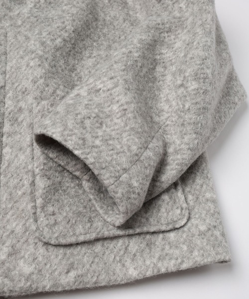 mintdesigns(ミントデザインズ)の「MARBLE WOOLY JACKET(ブルゾン・レディース・ブラック/グレー・ONESIZE)」の8枚目の写真