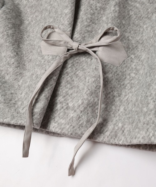 mintdesigns(ミントデザインズ)の「MARBLE WOOLY JACKET(ブルゾン・レディース・ブラック/グレー・ONESIZE)」の9枚目の写真