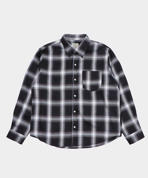 WHO'S WHO gallery（フーズフーギャラリー）の「KOOKYNオンブレチェックシャツ（シャツ/ブラウス・メンズ・ブラック/ネイビー・LARGE/MEDIUM）」の22枚目の写真