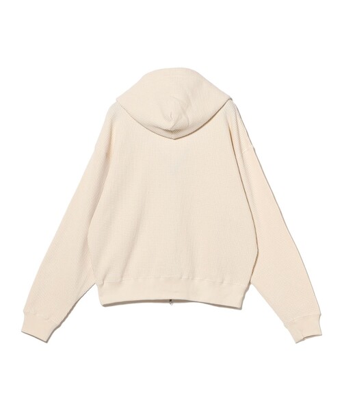 BEAMS T（ビームスティー）の「BEAMS T / Waffle Full Zip Hoodie  ワッフル フル ジップ フーディー（パーカー・メンズ・ブラック/ナチュラル・XL/L/M/S）」の11枚目の写真