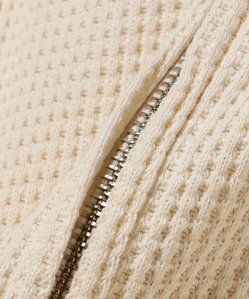 BEAMS T（ビームスティー）の「BEAMS T / Waffle Full Zip Hoodie  ワッフル フル ジップ フーディー（パーカー・メンズ・ブラック/ナチュラル・XL/L/M/S）」の12枚目の写真