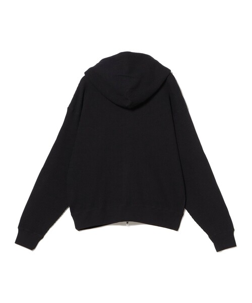 BEAMS T（ビームスティー）の「BEAMS T / Waffle Full Zip Hoodie  ワッフル フル ジップ フーディー（パーカー・メンズ・ブラック/ナチュラル・XL/L/M/S）」の14枚目の写真